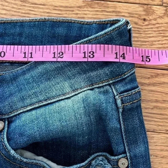 [W27]  KanCan Jeans Sharon-Becky Mid-Rise Distressed Ripped Skinny Jeans - Picture 3 of 7